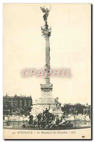 Cartes postales Bordeaux Le monument des Girondes