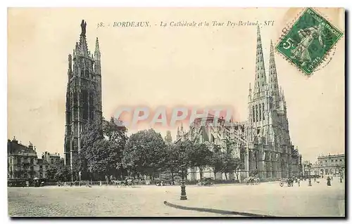 Cartes postales Bordeaux La Cathedrale et la Tour Pey Berland
