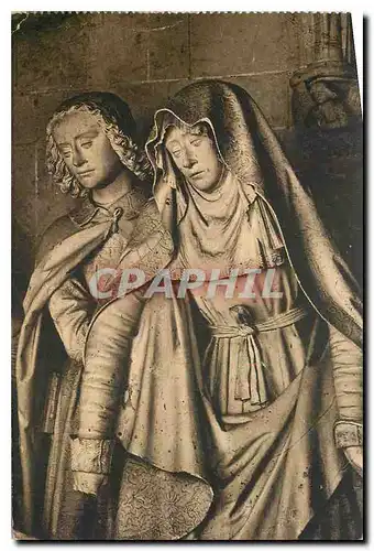 Cartes postales Les Saints de Solesmes Notre Dame et Sint Jen au tombeau du Christ