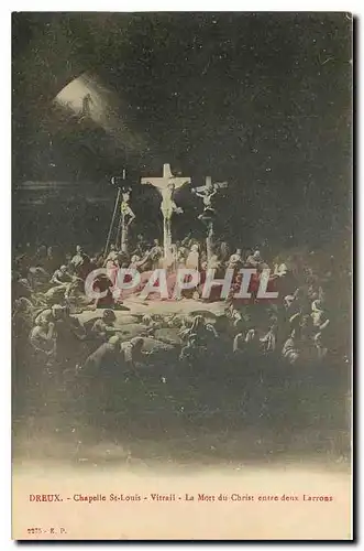 Ansichtskarte AK Dreux Chapelle St Louis Le Mort du Christ entre deux Larrons