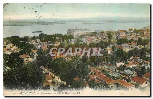 Cartes postales Arcachon Panorama Maree Haute