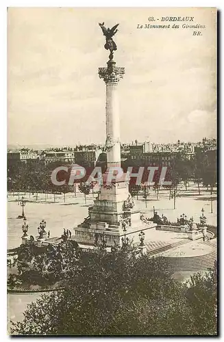 Cartes postales Bordeaux Le Monument des Girondes