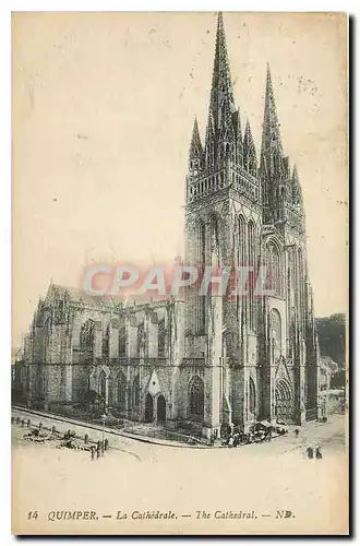 Cartes postales Quimper La Cathedrale