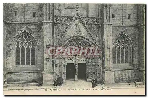 Cartes postales Quimper Facade de la Cathedrale