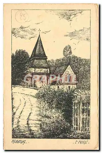 Cartes postales Menneval l'Eglise