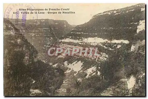 Cartes postales Sites Pittoresque de Franche Comte Vallee de la Loue Gorges de Nouailles