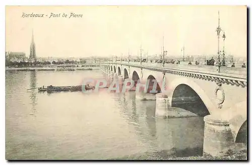 Cartes postales Bordeaux Pont de pierre