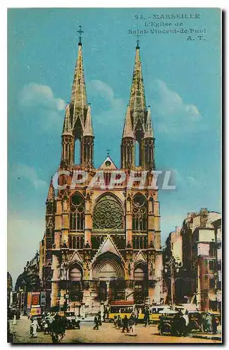 Cartes postales Marseille l'Eglise de Saint Vincent