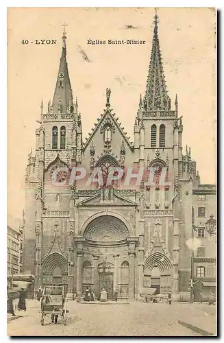 Cartes postales Lyon Eglise Saint Nizier