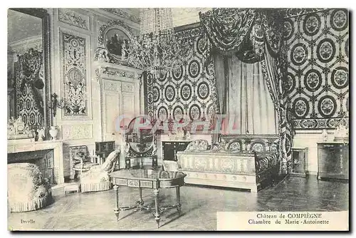 Ansichtskarte AK Chateau de Compiegne Chambre de Marie Antoinette