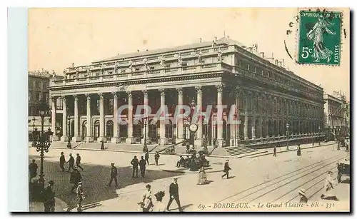 Cartes postales Bordeaux Le Grand Theatre