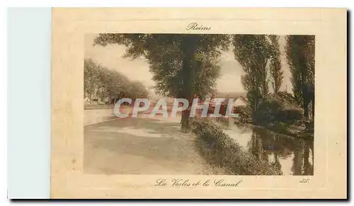 Ansichtskarte AK Reims Les Vesles et le Canal