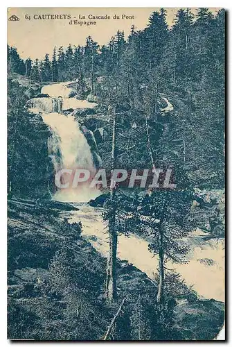 Ansichtskarte AK Cauterets La Cascade du Pont d'Espagne