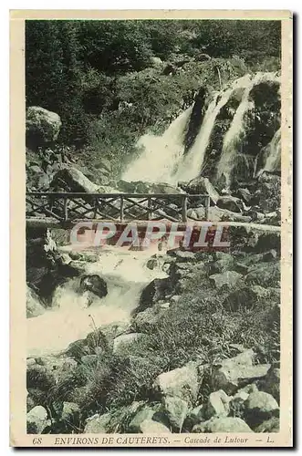 Ansichtskarte AK Environs de Cauterets Cascade de Lutour