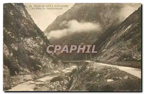 Cartes postales Route de Lux a Gavarnie Le Pont de Desdouroucat