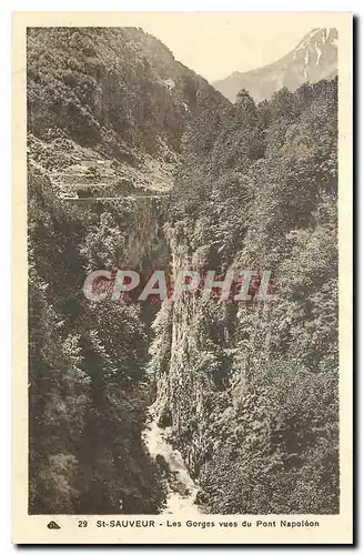 Ansichtskarte AK St Sauveur Les Gorges vues du Pont Napoleon