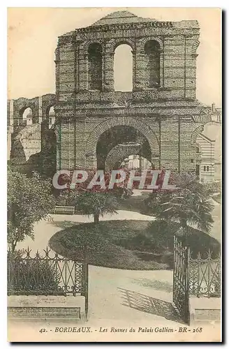 Cartes postales Bordeaux Les Ruines du Palais Gallien