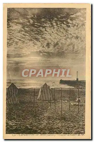 Cartes postales Capberon sur Mer Coucher de Soleil