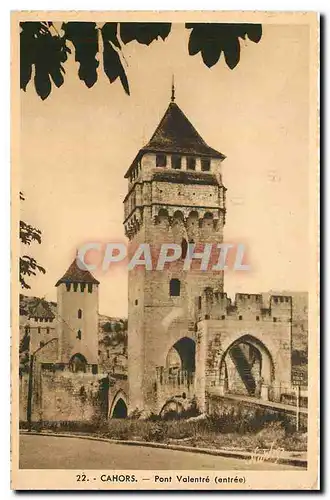 Cartes postales Cahors Pont Valentre entree