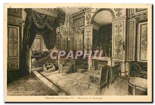 Ansichtskarte AK Chambre de Napoleon I Ch�teau de Fontainebleau