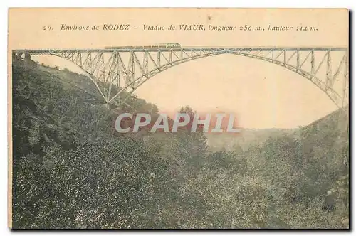 Cartes postales Environs de Rodez Viaduc de Viaur