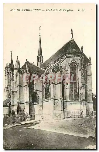 Cartes postales Montmorency l'Abside de l'Eglise