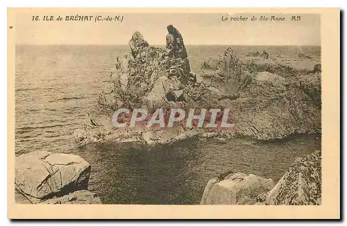 Cartes postales Ile de Brehat C du N Le rocher de Ste Anne