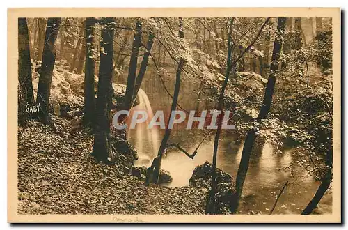 Cartes postales En Flanant au bois de Vincennes Cascade du Lac en automne