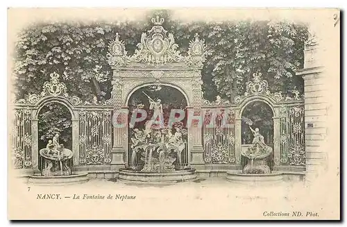 Cartes postales Nancy La Fontaine de Neptune