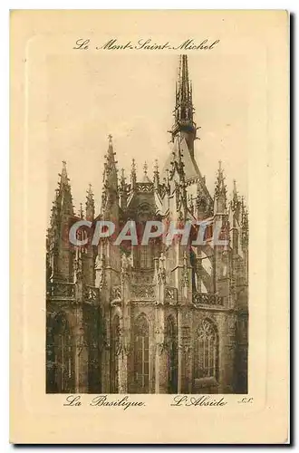 Cartes postales Le Mont Saint Michel l'Abside La Basilique