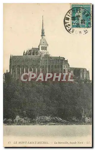 Cartes postales Le Mont Saint Michel La Merveille facade Nord