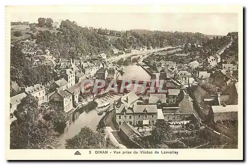 Cartes postales Dinan Vue prise du Viaduc de Lanvallay