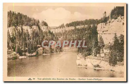 Cartes postales Vue generale des Bassins de Doubs Rocher Louis Philippe
