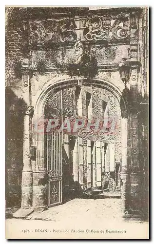 Cartes postales Dinan Portail de l'Ancien Chateau de Beaumanoir