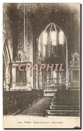 Cartes postales Dinan Eglise St Sauveur Maitre Autel