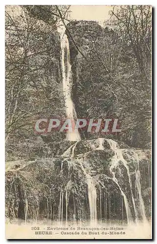 Cartes postales Environs de Besancon les Bains Beure Cascade du Bout du Monde