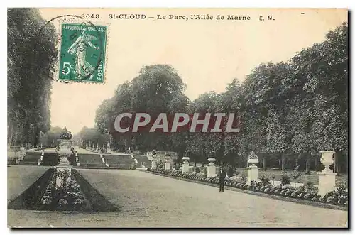 Cartes postales St Cloud Le Parc l'Allee de Marne