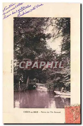 Cartes postales Crecy en Brie Pointe de l'Ile Barasse