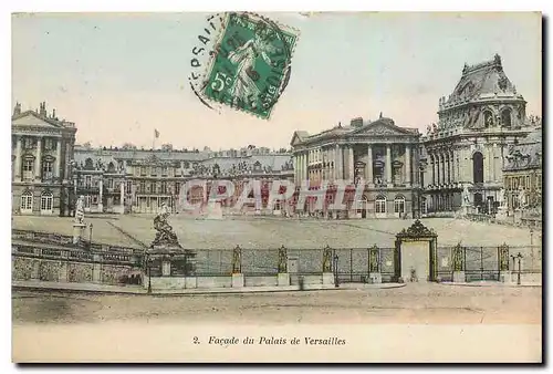 Cartes postales Facade du Palais de Versailles