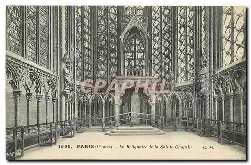 Cartes postales Paris Le Reliquaire de la Sainte Chapelle