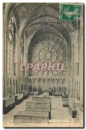 Cartes postales Saint Germain en Laye Chapelle du Chateau cote Ouest