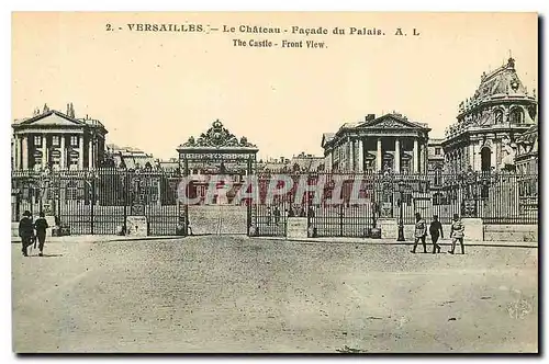 Ansichtskarte AK Versailles Le Chateau Facade du Palais