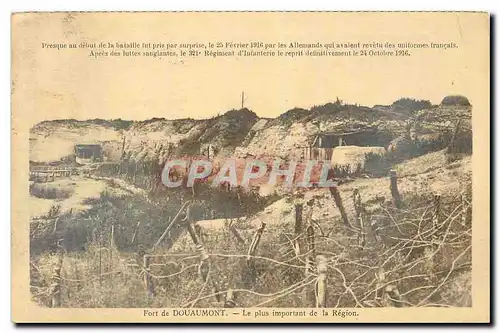 Cartes postales Fort de Douaumont Le Plus important de la Region Militaria