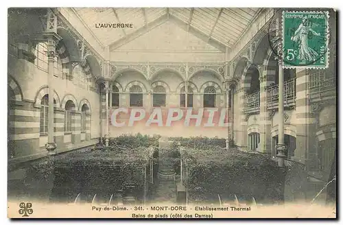 Cartes postales Mont Dore Etablissement Thermal cote des Dames