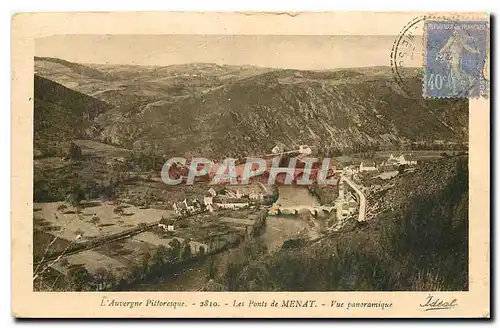 Cartes postales L'Auvergne Pittoresque Les Ponts de Menat Vue panoramique