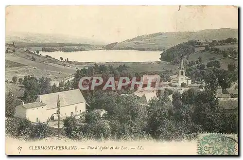 Cartes postales Clermont Ferrand Vue d'Aydat et du Lac