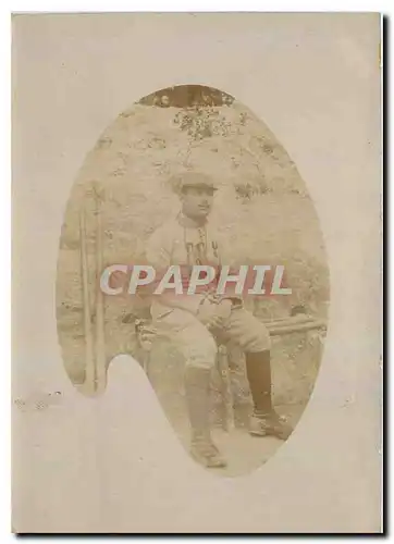 CARTE PHOTO Soldat Militaria Medaille