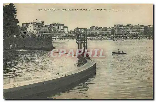 Cartes postales Dinard Vu vers la Plage et la Piscine