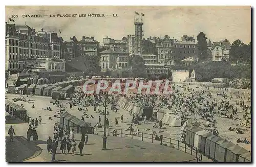 Ansichtskarte AK Dinard La Plage et les Hotels