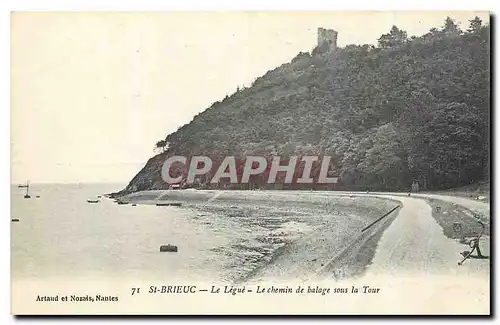 Ansichtskarte AK St Brieuc Le Legue Le chemin de balage sous la Tour